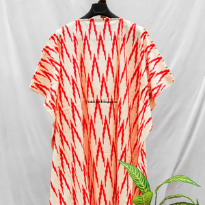 Wholesale Hand Block Printed Cotton <b>Kaftan</b> Block Printed Cotton <b>Beach</b> <b>Kaftan</b> Women Party Dress Wear Night Maxi Dress - Product Image 5