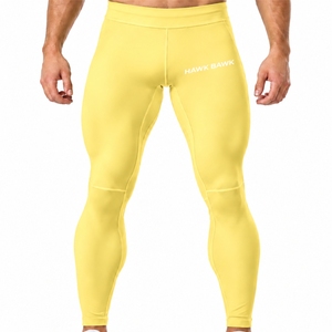 Leggings de compression pour hommes, performance supérieure, extensibles, respirants, séchage rapide, longueur intégrale, taille élastique, collants de sport - Product Image 1