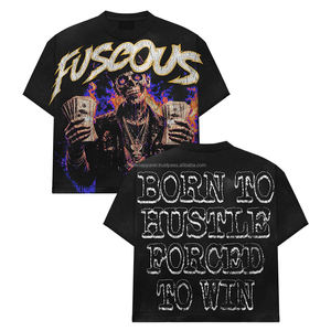 Camisetas Personalizadas para Hombre con Hombros Caídos, Camisetas Blancas de Algodón Lisas de Marca Personalizada, Camisetas Holgadas de Poliéster para Hombre - Product Image 3