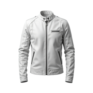 Chaqueta Varsity Cálida para Hombre, Cuello Casual con Cremallera, Chaqueta Acolchada de Algodón, Teñido Liso, Resistente al Viento y Transpirable - Product Image 2
