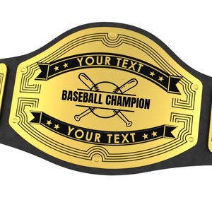Cinturón de Campeón de Béisbol Personalizable, Cinturón Deportivo Premium con su Texto Personalizado, Diseño de Alta Calidad - Product Image 5