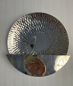 Handmade Metal Stainless Steel Wall <b>Candle</b> Holder For Bedroom Living Room And Dining Area <b>Candle</b> Decoration - Product Image 1