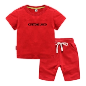 2026 New Arrival Best Quality Custom Kids 100%Cotton Breathable <b>Shirts</b> and Shorts Set Custom Comfortable Children's <b>Summer</b> Sets - Product Image 1