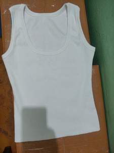 Camiseta sin mangas de algodón acanalado con cuentas para mujer, chaleco bordado en verde oliva, ropa de verano informal, prenda interior. - Product Image 5