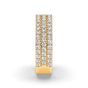 แหวนเพชรทองคำขาว 10K ดีไซน์ใหม่สำหรับทุกเพศ ทรงกลมเจียระไนแบบบริลเลียนท์ แหวนเครื่องประดับคุณภาพสูงสำหรับส่งออกทั่วโลก - Product Image 4