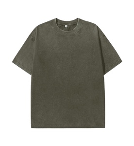 Men's Summer Cotton T-Shirt Relax Fit Short Sleeve Streetwear with Custom Logo OEM/ODM Direct Richbro Industry Worsted <b>Fabric</b> - Product Image 1