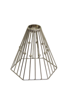 Metal Candle <b>Holder</b> Silver Finish Geometric Wire Design Decorative <b>Tealight</b> Stand Modern Table Home Decor Piece Unique Centerpie - Product Image 1