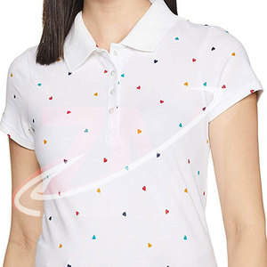 Polo pour femme personnalisé avec logo, en coton de haute qualité, disponible dans toutes les tailles - Product Image 6