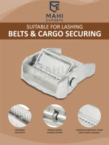 Hebilla de leva de aleación de zinc de 35 mm y 600 kg (1323 lb) para correa de amarre - Product Image 3