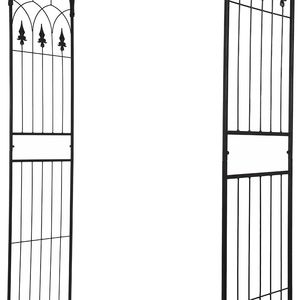 Archi in Ferro Battuto Ecologici per Tetti Piatti, Recinzione per Piante Rampicanti da 3 Piedi per Uso Esterno, per Cancelli di Case, Materiali in Legno/PVC/Metallo - Product Image 3