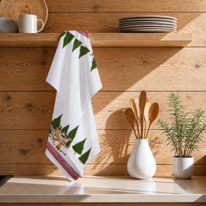 New Arrival Premium Quality Christmas Print Design <b>Kitchen</b> <b>Towel</b> 100% OEM Cotton <b>Kitchen</b> <b>Towel</b> for <b>Kitchen</b> . - Product Image 1