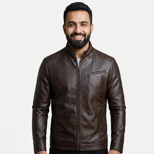 Spring Autumn Men's Loose-fit Leather <b>Jacket</b> Style Pu Leather Trendy <b>Punk</b> Rock Streetwear Top <b>jacket</b> for men - Product Image 6