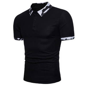 Camiseta Polo de Algodón para Hombre, Estilo Veraniego, Corte Ajustado, Manga Corta, Cuello Clásico - Product Image 2
