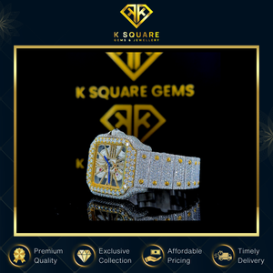 Fournisseur de Confiance Vendant Nouvelle Montre Automatique de Designer à Quartz, Étanche, en Acier Inoxydable avec Bracelet en Diamant Moissanite - Product Image 6