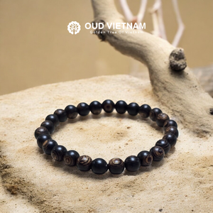 Handmade Vietnam Underwater Agarwood <b>Bracelet</b> 6mm 25 Beads Oud UOB625 - Product Image 5