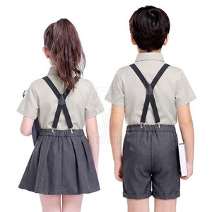 Ensemble d'uniformes scolaires haut de gamme pour enfants avec broderie de badge personnalisée et sélection de couleurs de tissu - Product Image 2