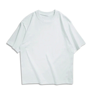 T-shirt unisexe uni, logo personnalisé imprimé en sérigraphie, design surdimensionné, 100% coton, blanc formel, vêtements pour hommes - Product Image 2