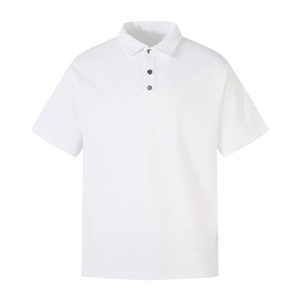 Camisa de Manga Corta Azul Claro para Hombre, 100% Algodón Piqué, Casual, Transpirable, Corte Regular, Diseño de Punto, 180g - Product Image 1