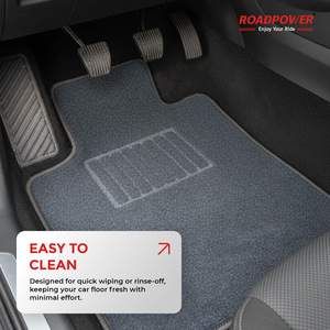 ROADPOWER (RP-MAT-104) Juego de Alfombrillas Universales Premium para Auto de 5 Piezas, Resistentes, Antideslizantes, Protección para Todo Clima, Limpieza con Spray - Product Image 4