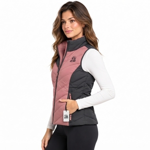 <b>Women</b> Puffer <b>Vest</b> Water Resistant Quilted <b>Vest</b> Warm Insulated Material Lightweight Comfortable <b>Winter</b> Outdoor Wear OEM - Product Image 3