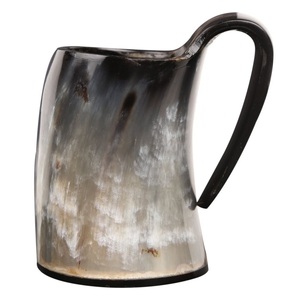 Taza Vikinga Hecha a Mano de Cuerno Natural, Diseño Vintage, Portátil para Uso en Exteriores, por Curio Craft - Product Image 6