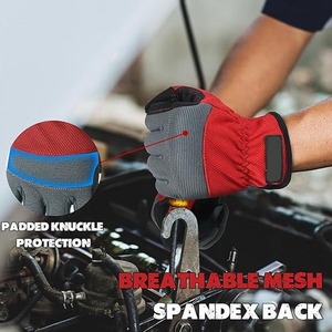 Guantes Unisex de Cuero Impermeables Antideslizantes de Color Amarillo Acuarela, Antiestáticos, Duraderos, Resistentes a Desgarros y con Protección UV para Dedos Completos - Product Image 2