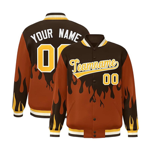 <b>Men's</b> Custom Varsity <b>Jacket</b> Black Gray Personalized Name Number <b>Letter</b> Design Stand Collar Regular Fit Embossed Printing Quick - Product Image 3