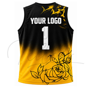 Camiseta de Baloncesto Personalizada para Clubes y Equipos Masculinos, Sublimación Completa, Poliéster Negro, Secado Rápido, Transpirable - Product Image 2