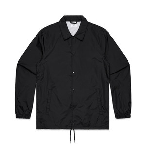 Blouson Bomber Homme Noir en Polyester Tissé, Col Rabattu, Fermeture Éclair, Imperméable, Décontracté, Hiver, Coupe Classique, Logo Personnalisé sur le Devant - Product Image 3