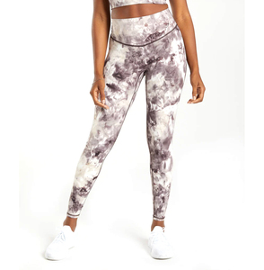 Legging de sport pour femme en coton et élasthanne, taille haute, avec cordon de serrage, compression, écologique, séchage rapide, Haus Industries - Product Image 6