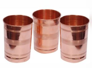 Juego de 3 Vasos de Cobre de Grado Alimenticio para Vino y Leche, Capacidad de 900 ml, Fáciles de Limpiar - Product Image 6