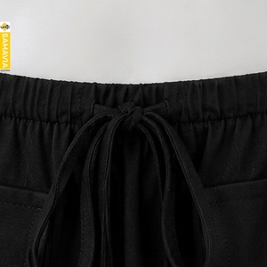 Jupe cargo personnalisée SAMAVIA pour femme, jupe décontractée, taille élastique, cordon de serrage, multi-poches, légère, streetwear d'extérieur - Product Image 5