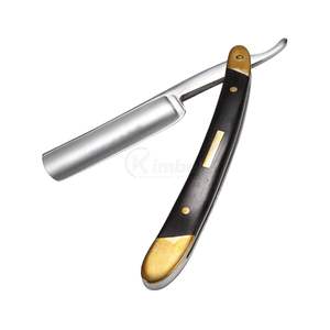 Rasoir droit noir moderne, outil de rasage professionnel pour barbier, rasoir en acier inoxydable, fournisseur OEM ODM - Product Image 5