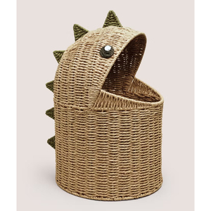 Handmade Paper Dino <b>Basket</b> Dinosaur Easter <b>Basket</b> Kids <b>Gift</b> <b>Basket</b> Eco Friendly Decorative Storage <b>Basket</b> Factory Wholesale - Product Image 1