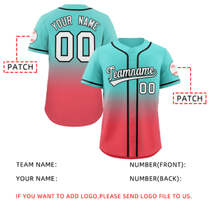 เสื้อเบสบอลมืออาชีพ ชุดทีมสั่งทำพิเศษ แขนสั้น ระบายเหงื่อได้ดี ผลิตจากโพลีเอสเตอร์ แบบซับลิเมชั่น รับผลิตแบบ OEM ODM - Product Image 3