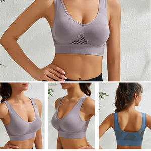 Sujetador Deportivo Transpirable para Mujer, Sin Costuras, con Copas, Bralette Transpirable, Sin Varillas, Cómodo, para Correr, Fitness, Yoga - Product Image 3