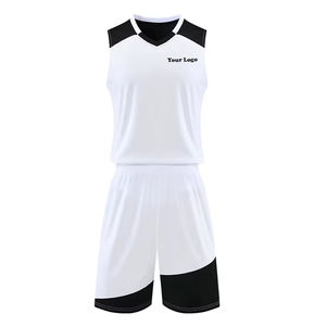 Conjunto de Uniforme de Baloncesto Unisex Personalizado, Estilo Universitario, Jersey y Pantalones Cortos Sublimados, Tallas Grandes, Transpirable, 100% Poliéster, Antibacteriano - Product Image 1