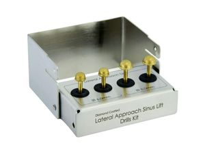 Kit de brocas de diamante para elevación de senos dentales con enfoque lateral para cirugía de implantes con diseño de seguridad de membrana - Product Image 2