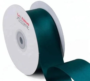 Wholesale Eco-Friendly La <b>Ribbons</b> Satin <b>Ribbon</b> Solid Blue Woven Double Face Glitter Printed Gift Packaging 1-1/2 Inch - Product Image 5