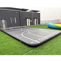 Tapis de gymnastique gonflable pour la gymnastique, le cheerleading, le yoga, l'entraînement, en PVC durable avec pompe pour la maison, la salle de sport et l'extérieur