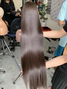 Pelucas con cierre de cabello Remy de trama única vietnamita de alta calidad, línea de cabello Natural HD, encaje fino, varios tamaños, extensiones de cabello humano de 8 \" - Product Image 3