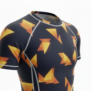 Camiseta de compresión duradera sublimada al por mayor para hombres, mujeres y niños, para entrenamiento de MMA, BJJ, Jiu Jitsu No-Gi, traje de baño personalizado - Product Image 4