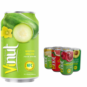 Melón de invierno 330ml Bebida de jugo VINUT 24 latas de cartón sin azúcar OEM ODM Etiqueta privada Muestra gratis Precio de fábrica Saludable - Product Image 1