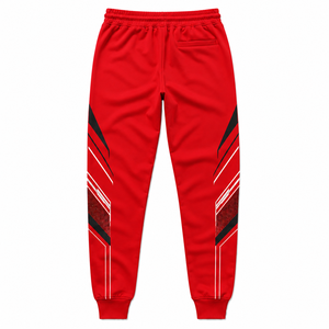 Pantalon de survêtement rouge ample en coton/polaire pour homme – Prix de gros - Product Image 3