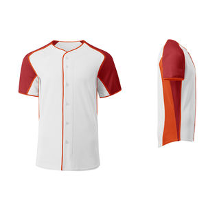Vêtements pour hommes, design haut de gamme, 2026, OEM, maillot de baseball personnalisé sublimé, chemise à manches courtes avec motif vierge - Product Image 4