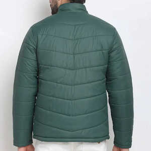 Chaqueta Acolchada 100% Nailon con Cuello Alto, Diseño de Parches, Impermeable y Resistente al Viento, con Capucha, Unisex, para Invierno - Product Image 5