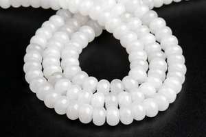 Cuentas sueltas de jade blanco natural para la fabricación de joyas, pulseras, collares, manualidades y bricolaje. - Product Image 4