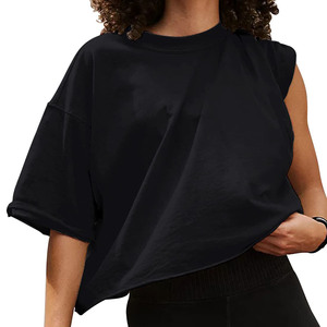 Meilleurs T-shirts courts pour femmes – T-shirts en coton vierges personnalisables de haute qualité à prix abordable / T-shirts en polyester/coton tricotés coupe classique grandes tailles - Product Image 1