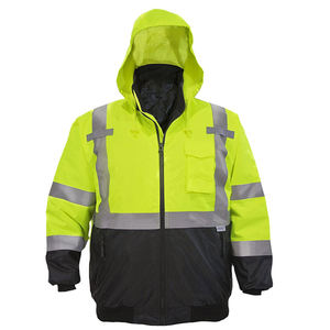 Vestes réfléchissantes personnalisées de haute qualité, veste de sécurité pour la construction, fermeture éclair, veste d'hiver haute visibilité, vêtements de sécurité - Product Image 6