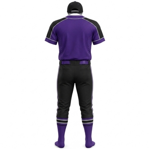Uniforme de Béisbol Transpirable de Poliéster de Alta Calidad, Ropa Deportiva para Adultos, Impresión Digital Económica, Colores Personalizados, OEM - Product Image 2